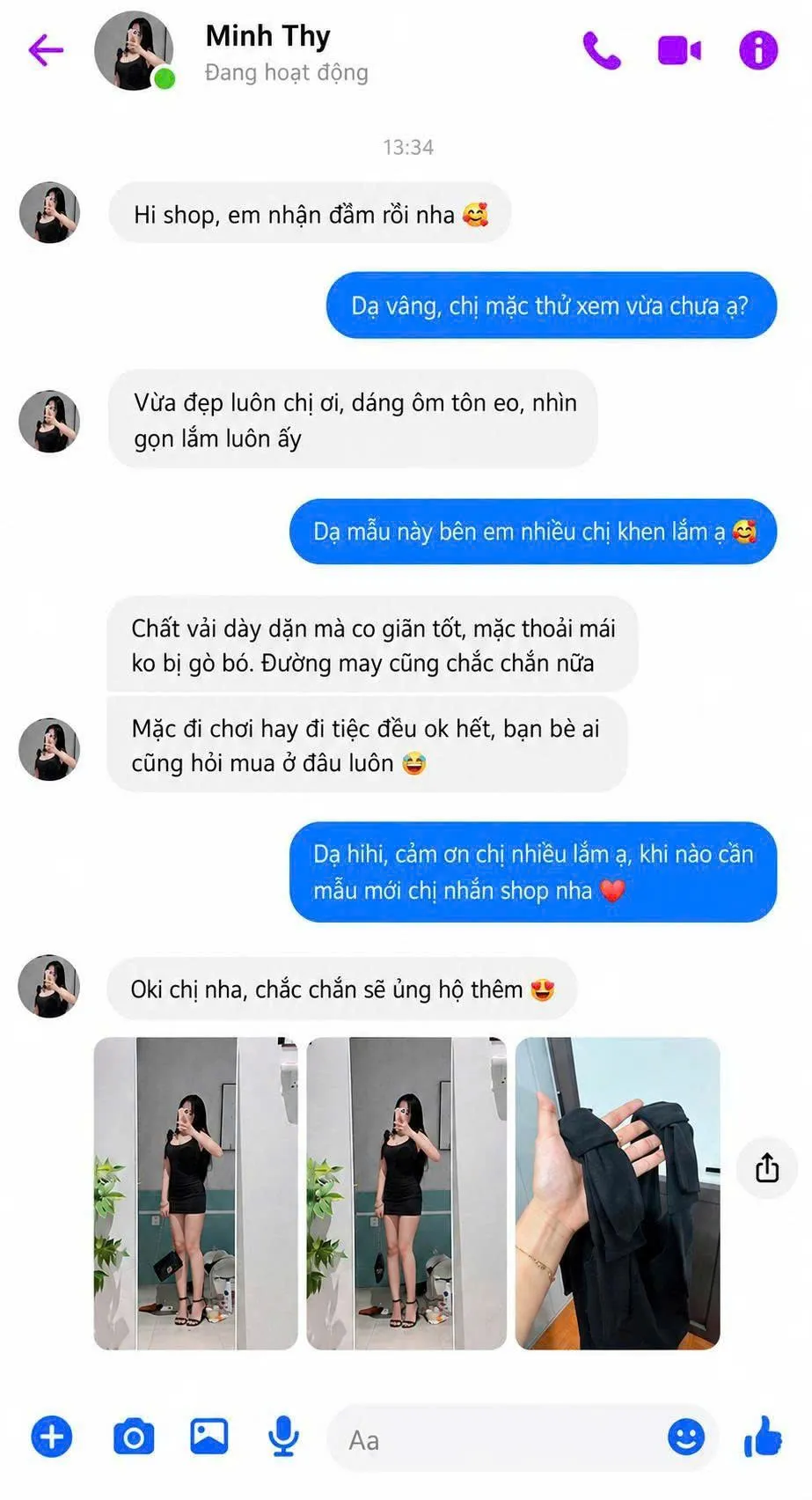 Phản hồi từ Minh Thy