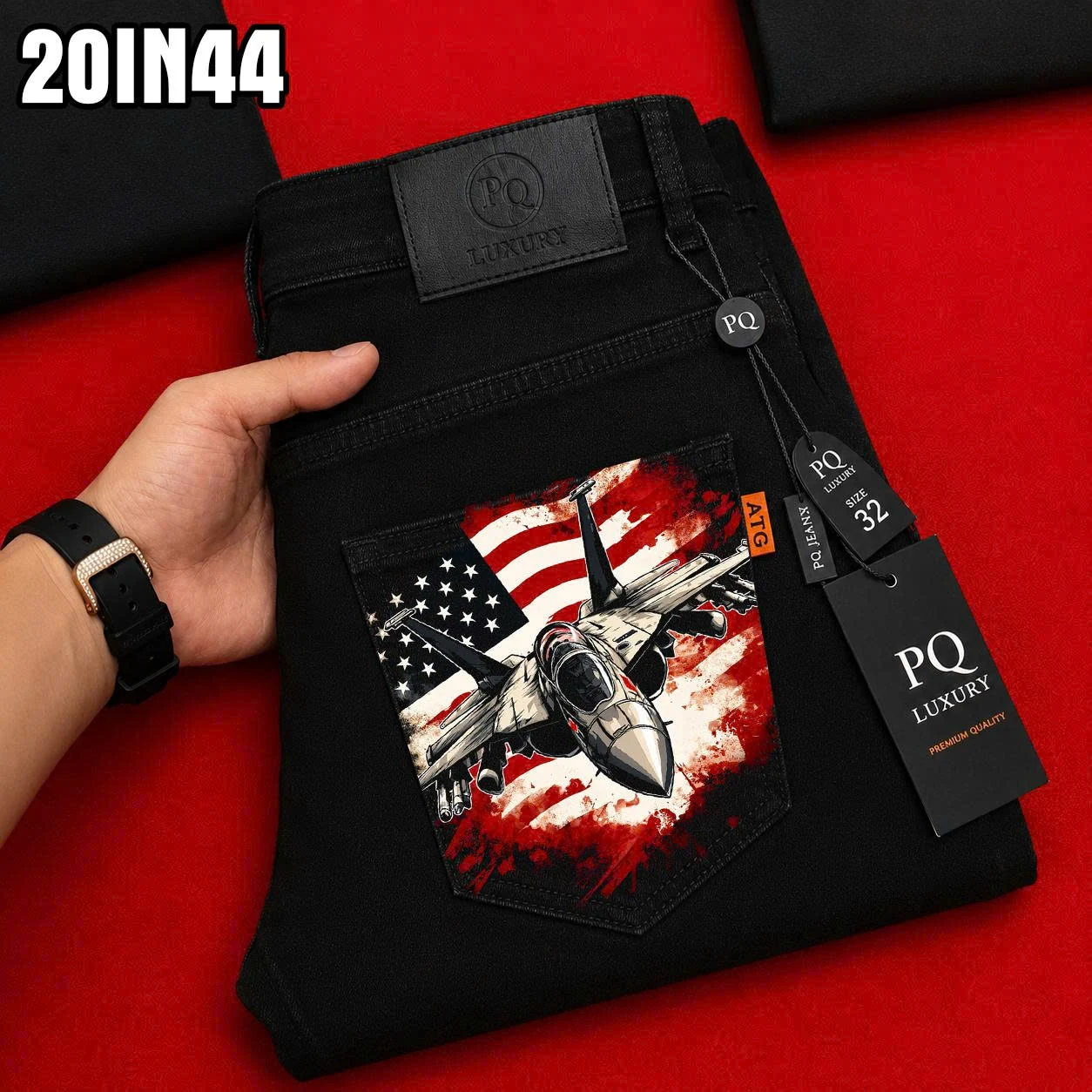 Mẫu 20IN44 · Đầu lâu Skull cờ Mỹ